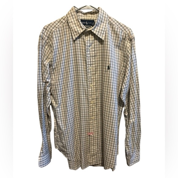 Ralph Lauren Polo Men’s Long Sleeve Classic Fit Button Down Shirt Sz L - Picture 1 of 8